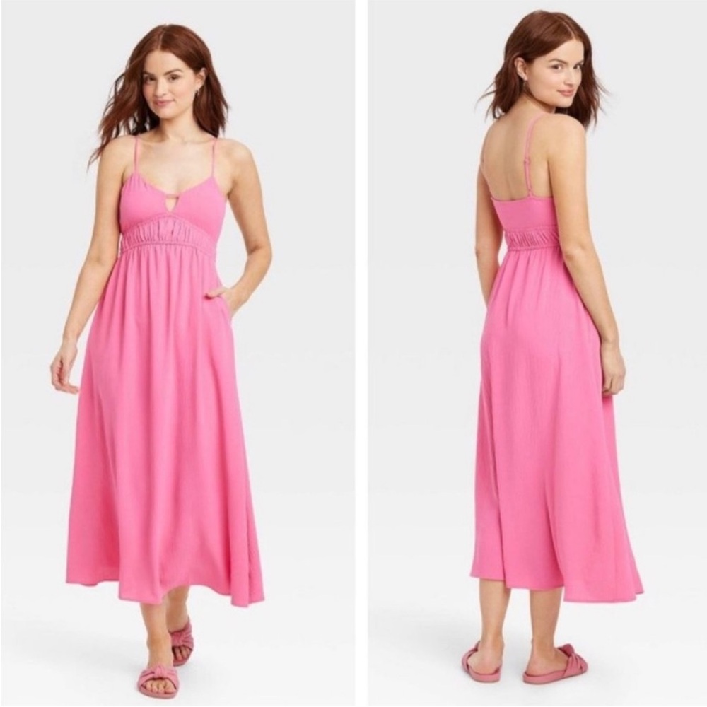 A New Day Pink Midi Dress